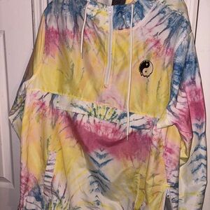 Colorful Tie-Dye Pullover Hoodie